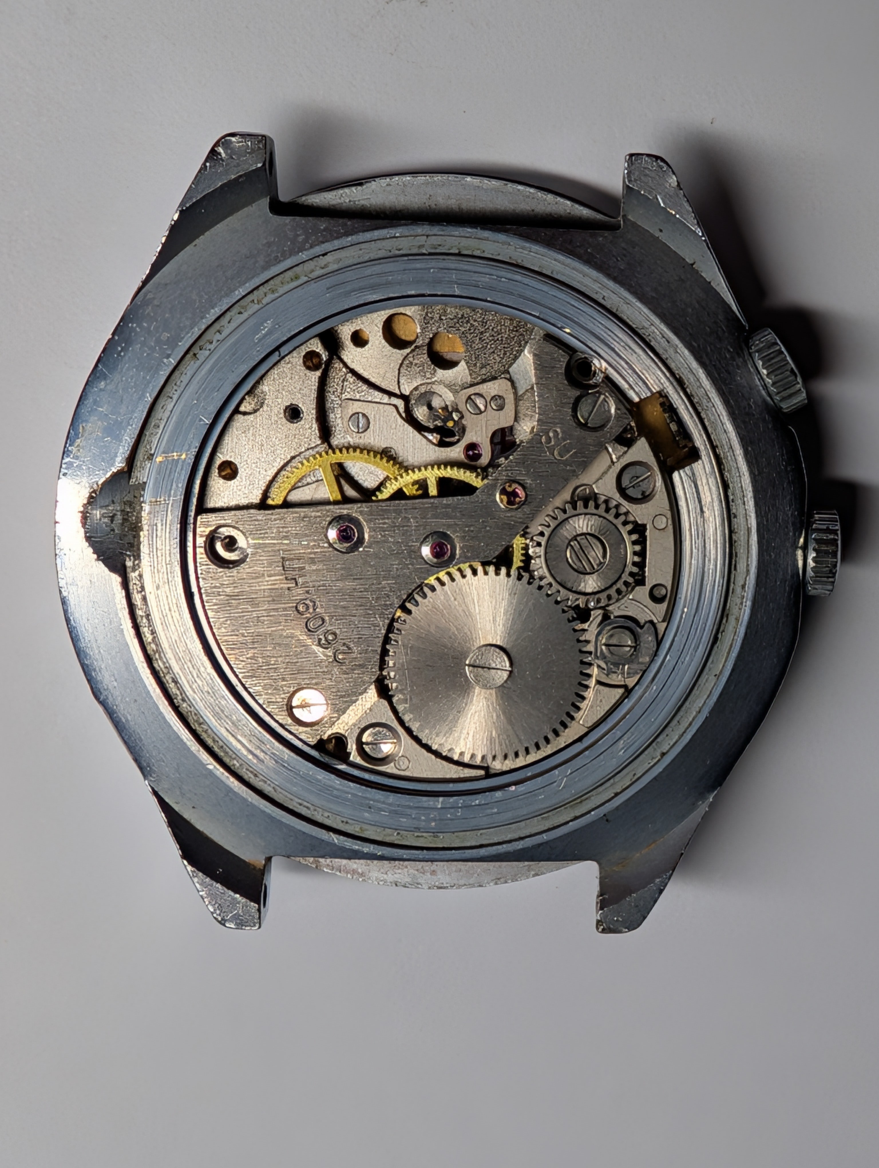 Raketa 2609.H — Côté balancier